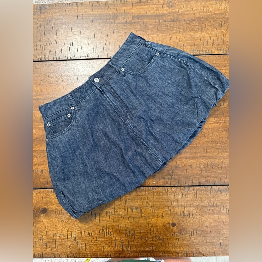 American Eagle Denim Women's Bubble Skirt with shorts
